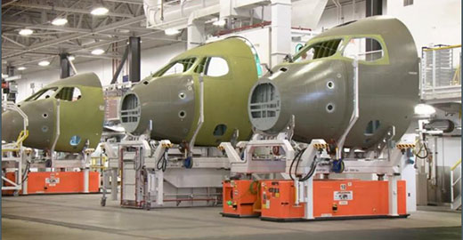 Cockpit Fuselage Automated Guided Vehicles