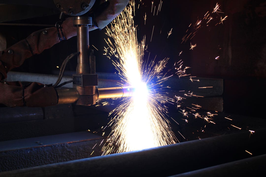 A plasma cutter for cutting custom metal architectural components