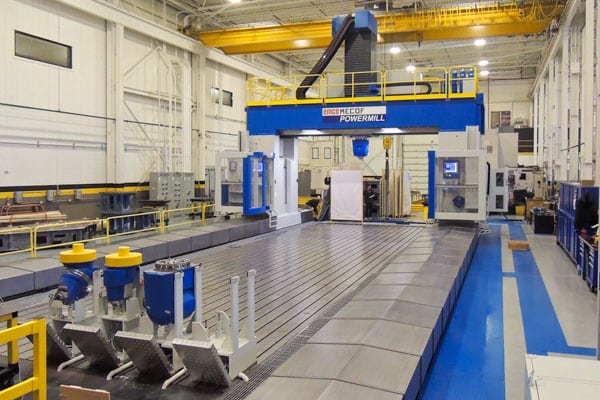 The Emco MECOF Powermill, one of the largest 5-axis CNC machines in the world