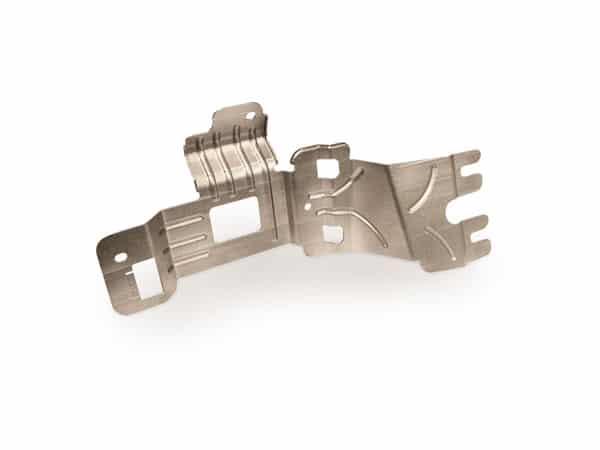 3D-printed metal production part (bracket)