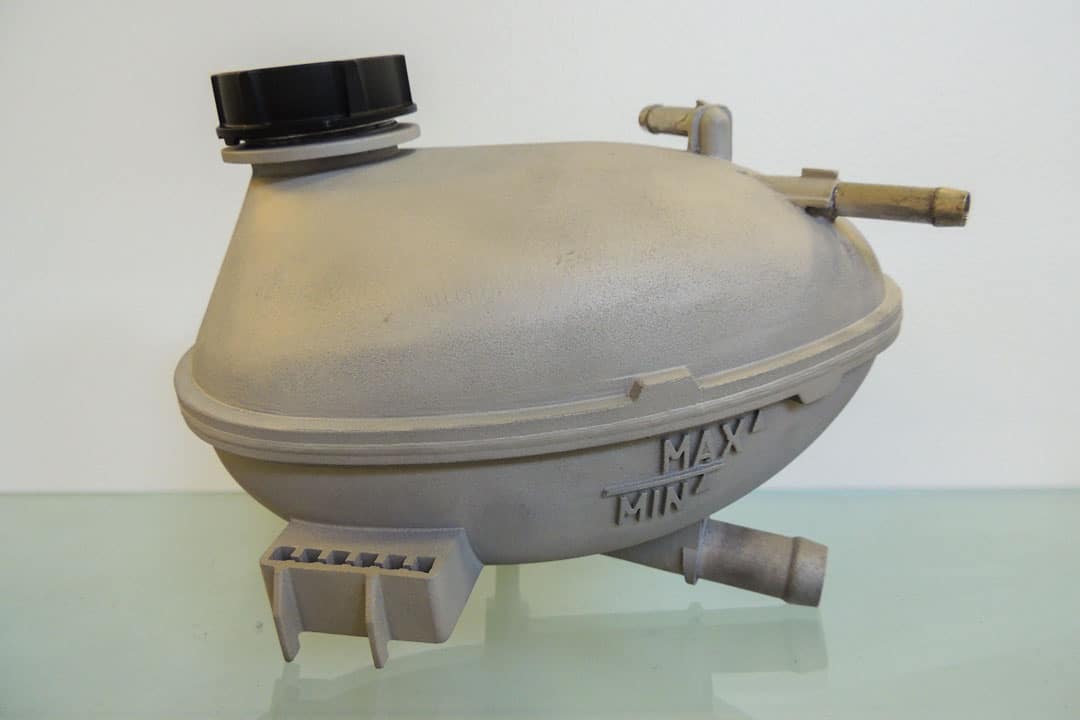 DMLS 3D-printed automotive fuel tank prototype