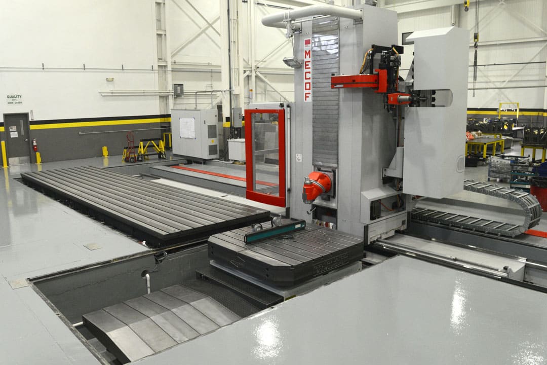 An Emco MECOF Ecomill enormous seven-axis CNC horizontal boring mill at Baker Industries