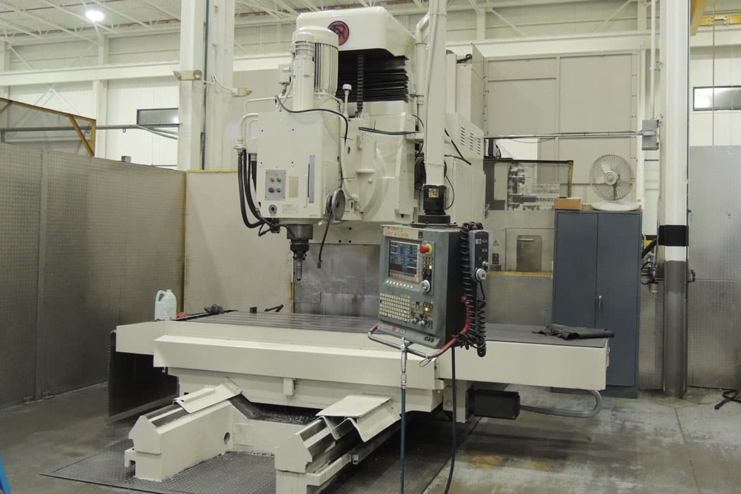 A Parpas BF-130 50HP large three-axis CNC machine at Baker Industries