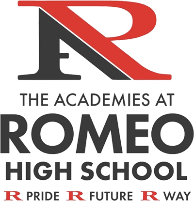 The Academies at Romeo High School logo