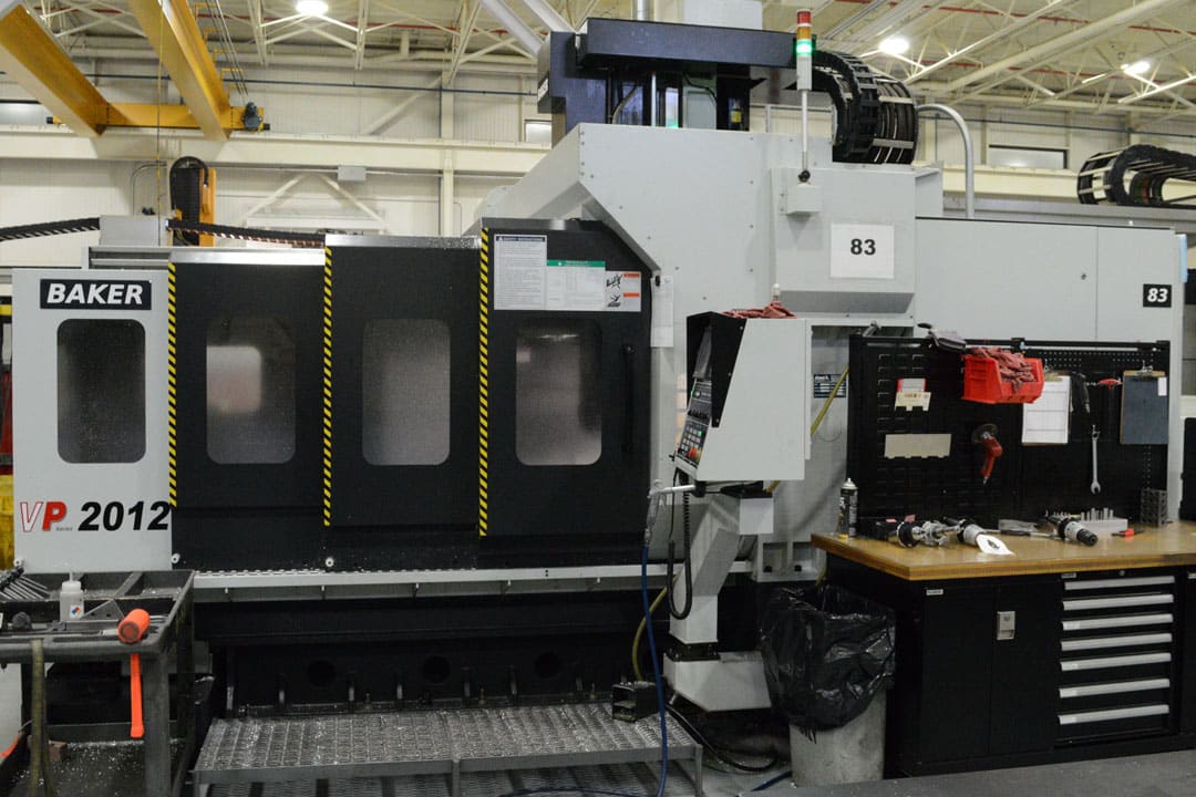 A Yama Seiki AWEA VP 2012 large three-axis CNC machine at Baker Industries