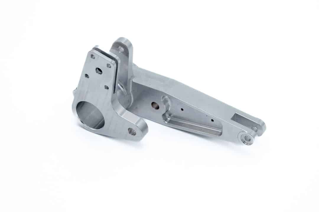 A CNC-machined aluminum suspension rocker