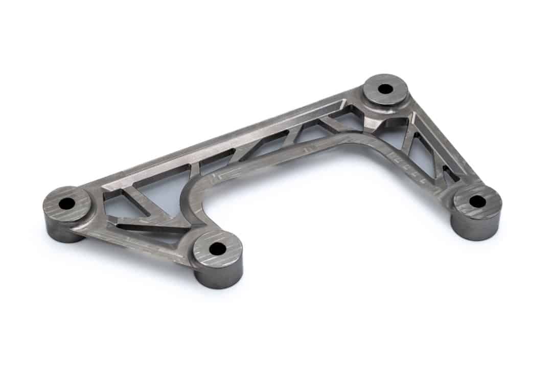 A CNC-machined titanium C bracket for aerospace applications