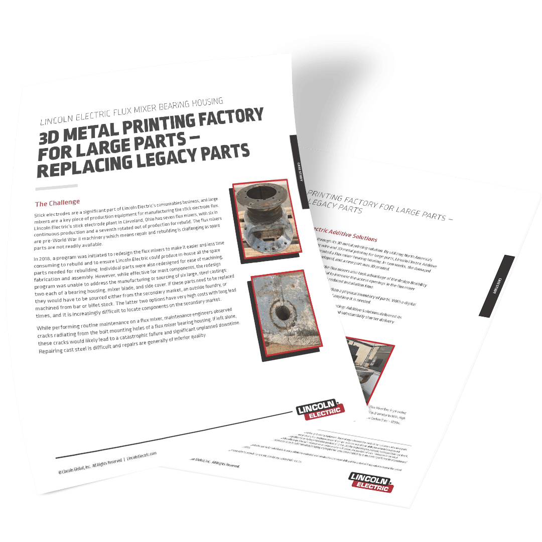 A mockup of 3D Metal Printing Factory for Large Parts – Replacing Legacy Parts by Baker Industries